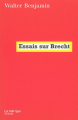 Couverture Essais sur Brecht  Editions La Fabrique 2003