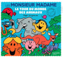 Couverture Les Monsieur Madame : Le tour du monde des animaux Editions Hachette (Jeunesse) 2021