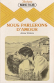 Couverture Nous parlerons d'amour Editions Harlequin (Série club) 1984