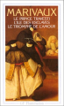 Couverture Le prince travesti, L'île des esclaves, Le Triomphe de l'amour Editions Flammarion 1989
