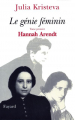 Couverture Le génie féminin, tome 1 : Hannah Arendt Editions Fayard 1999