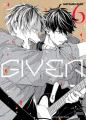 Couverture Given, tome 6 Editions Taifu comics (Yaoï) 2021