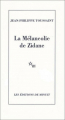 Couverture La Mélancolie de Zidane Editions de Minuit 2006