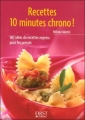 Couverture Recettes 10 minutes chrono! Editions First 2006