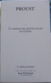 Couverture À l'ombre des jeunes filles en fleurs, intégrale Editions Garnier (La Bibliothèque) 2009