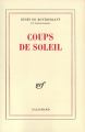 Couverture Coups de soleil Editions Gallimard  (Blanche) 1985