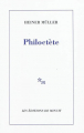 Couverture Philoctète Editions de Minuit 2009