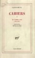 Couverture Cahiers I : le cahier vert (1834-1847) Editions Gallimard  (Blanche) 1973