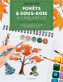 Couverture Forêts et sous-bois à l'aquarelle Editions Marabout 2024
