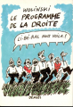 Couverture Le programme de la droite Editions Denoël 1986