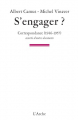 Couverture S'engager ? - Correspondance (1946-1957) Editions L'Arche 2012