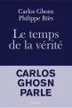 Couverture Le temps de la vérité  Editions Grasset 2020