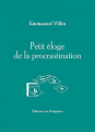 Couverture Petit éloge de la procastination  Editions Les Pérégrines 2024