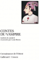 Couverture Contes du vampire Editions Gallimard  1985