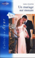 Couverture Un mariage sur mesure Editions Harlequin (Azur) 2004