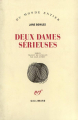 Couverture Deux dames sérieuses Editions Gallimard  (Du monde entier) 1969