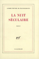 Couverture La Nuit séculaire Editions Gallimard  (Blanche) 1979