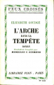 Couverture L'arche dans la tempête Editions Plon (Feux croisés) 1938