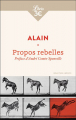 Couverture Propos rebelles Editions Librio (Philosophie) 2024