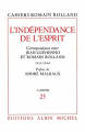 Couverture L'indépendance de l'esprit - Cahier 23 Editions Albin Michel 1975