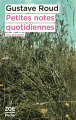 Couverture Petites notes quotidiennes (ou presque) Editions Zoe (Poche) 2024