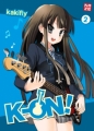 Couverture K-on !, tome 2 Editions Kazé (Seinen) 2011