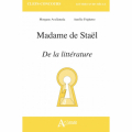 Couverture Madame de Staël, De la littérature Editions Atlande 2024