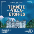 Couverture Tempête sur la villa aux étoffes Editions Lizzie 2024