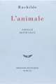 Couverture L'Animale Editions Mercure de France (Bleue) 1993