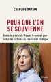 Couverture Pour que l'on se souvienne : après le procès de Mazan, le combat pour toutes les victimes de soumission chimique Editions JC Lattès 2025