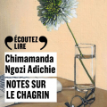 Couverture Notes sur le chagrin Editions Gallimard  (Écoutez lire) 2021