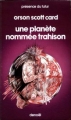 Couverture Une planète nommée Trahison Editions Denoël (Présence du futur) 1980
