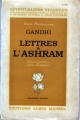 Couverture Lettres à l'Ashram Editions Albin Michel (Spiritualités vivantes) 1948