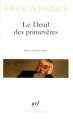 Couverture Le Deuil des primevères Editions Gallimard  (Poésie) 1967
