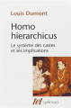 Couverture Homo hierarchicus Editions Belin / Gallimard 1979
