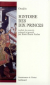 Couverture L'histoire des dix princes Editions Gallimard  (Connaissance de l'orient) 1995