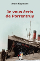 Couverture Je vous écris de Porrentruy Editions Slatkine 2025