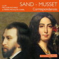 Couverture Correspondance de George Sand et d'Alfred de Musset Editions Thélème 2016