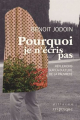 Couverture Pourquoi je n'écris pas : réflexions sur la culture de la pauvreté Editions Triptyque 2024