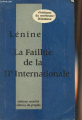 Couverture La faillite de la IIe Internationale Editions Sociales 1971