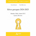 Couverture   Silves grecques 2024-2025 Editions Atlande 2024