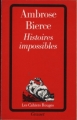 Couverture Histoires impossibles Editions Grasset (Les Cahiers Rouges) 1988