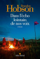 Couverture Dans l'écho lointain de nos voix Editions Albin Michel (Terres d'Amérique) 2024