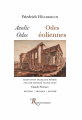 Couverture Odes éoliennes Editions Ressouvenances 2019