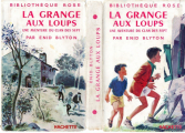 Couverture Le clan des sept à la grange aux loups Editions Hachette (Bibliothèque Rose illustrée) 1957