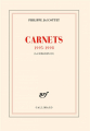 Couverture Carnets 1995-1998 - La semaison III Editions Gallimard  (Blanche) 2001