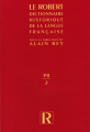 Couverture Dictionnaire historique de la langue Française, tome 3 : PR/Z Editions Le Robert 1999