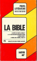 Couverture La Bible Editions Hatier (Profil) 1998
