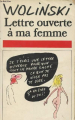 Couverture Lettre ouverte à ma femme Editions Albin Michel 1978
