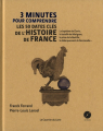 Couverture 3 minutes pour comprendre les 50 dates clés de l'Histoire de France Editions Le Courrier du Livre 2017